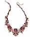 Charter Club Silver-Tone Crystal & Stone Statement Necklace, 18" + 2" extender, Created for Macy's