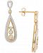 Wrapped in Love Diamond Teardrop Drop Earrings (1/2 ct. t. w. ) in 14k Gold, Created for Macy's