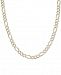Men's Two-Tone Figaro Link Chain 24" Necklace in Sterling Silver & 14k Gold-Plate