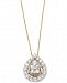 Wrapped in Love Diamond Teardrop Pendant Necklace (1 ct. t. w. ) in 14k Gold, Created for Macy's
