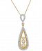 Wrapped in Love Diamond Teardrop Pendant Necklace (1/2 ct. t. w. ) in 14k Gold, Created for Macy's