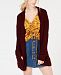 Hooked Up by Iot Juniors' Long Knit Cardigan