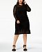Michael Michael Kors Plus Size Lace-Sleeve Knit Dress