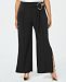 Ny Collection Plus Size Split-Leg Belted Pants