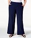 Jm Collection Plus Size Textured Wide-Leg Pants, Created for Macy's