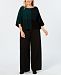 Eileen Fisher Tencel Plus Size Colorblocked Sweater