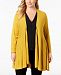 Alfani Plus Size Tiered Open-Front Cardigan, Created for Macy's
