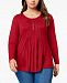 Style & Co Plus Size Pintuck Top, Created for Macy's