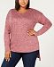 Ny Collection Plus Size Asymmetrical Sweater