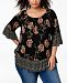 Style & Co Plus Size Flounce-Trim Top, Created for Macy's