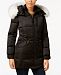 1 Madison Expedition Fox-Fur-Trim Hooded Puffer Coat
