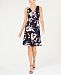 Vince Camuto Floral Printed A-Line Dress