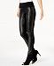 I. n. c. Faux-Leather-Front Skinny Pants, Created for Macy's