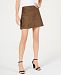 French Connection Faux-Suede Mini Skirt