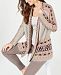 Style & Co Geometric Jacquard-Knit Sweater Coat, Created for Macy's