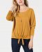 Style & Co Tie-Hem Sweater, Created for Macy's