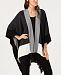 Eileen Fisher Recycled Cashmere Colorblocked Open-Front Sweater