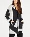 Eileen Fisher Printed Wool Open-Front Cardigan