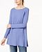 Eileen Fisher Stretch Jersey Boat-Neck Top, Created for Macy's
