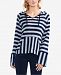 Vince Camuto Striped Hoodie