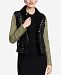 Rachel Rachel Roy Faux-Fur-Lined Moto Jacket, Created for Macy's