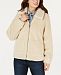 Style & Co Faux-Shearling Zip-Front Teddy Jacket, Created for Macy's