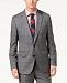 Hugo Boss Men's Modern-Fit Medium Gray Glen Plaid Suit Jacket
