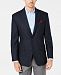Michael Kors Men's Classic/Regular Fit Blue/Navy Plaid Wool Sport Coat