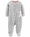 Carter's Baby Girls Floral-Print Unicorn Footed Coverall