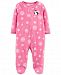 Carter's Baby Girls Snow-Print Penguin Footed Coverall
