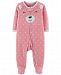 Carter's Baby Girls Bear Footed Fleece Coverall
