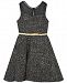 Rare Editions Little Girls Illusion Tweed Fit & Flare Dress