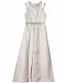 Rare Editions Big Girls Brocade Pleated Overlay Party Dress