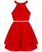 Rare Editions Big Girls Halter Lace Party Dress