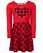 Epic Threads Toddler Girls Plaid Heart Dress, Created for Macy's