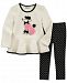 Kids Headquarters Baby Girls 2-Pc. Quilted Poodle Tunic & Heart-Print Leggings Set