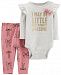 Carter's Baby Girls 2-Pc. Cotton Awesome Bodysuit & Bow-Print Pants Set