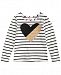 Epic Threads Toddler Girls Striped Graphic-Print T-Shirt, Created for Macy's