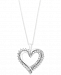 Diamond Heart Pendant Necklace (1/2 ct. t. w. ) in 10k Gold or White Gold
