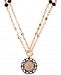 lonna & lilly Gold-Tone Scallop Finish Coin 36" Pendant Necklace