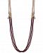 lonna & lilly Rose Gold-Tone Beaded Multi-Strand 36" Statement Necklace