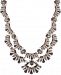 Marchesa Gold-Tone Stone & Crystal Scalloped Multi-Layer 18" Statement Necklace