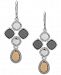Nine West Pave Accent Chandelier Earrings
