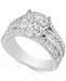 Diamond Cluster Composite Engagement Ring (2 ct. t. w. ) in 14k White Gold