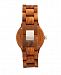 Earth Wood Biscayne Wood Bracelet Watch W/Date Olive 38Mm