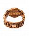 Earth Wood Biscayne Wood Bracelet Watch W/Date Brown 38Mm
