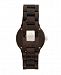Earth Wood Biscayne Wood Bracelet Watch W/Date Brown 38Mm