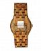 Earth Wood Inyo Wood Bracelet Watch W/Date Olive 46Mm