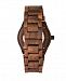 Earth Wood Grand Mesa Automatic Skeleton Wood Bracelet Watch Brown 44Mm