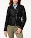 Michael Michael Kors Petite Leather Moto Jacket